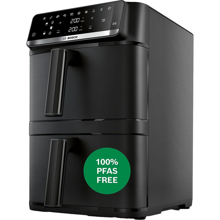Friteuza cu aer cald dubla BOSCH Seria 6 MAFD661B4, 12l, 2800W, negru - WALTI WALTI