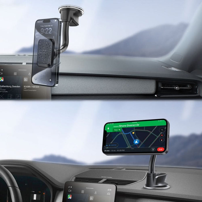 Suport auto universal PROMATE MagMount-Pro, parbriz/bord, negru WALTI
