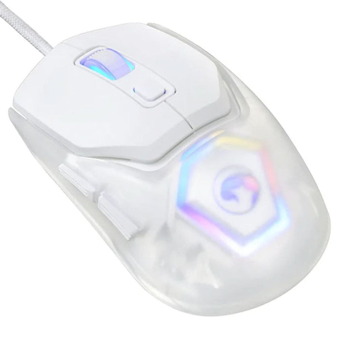 Mouse Gaming MARVO Fit Lite G1, 12000 dpi, white WALTI