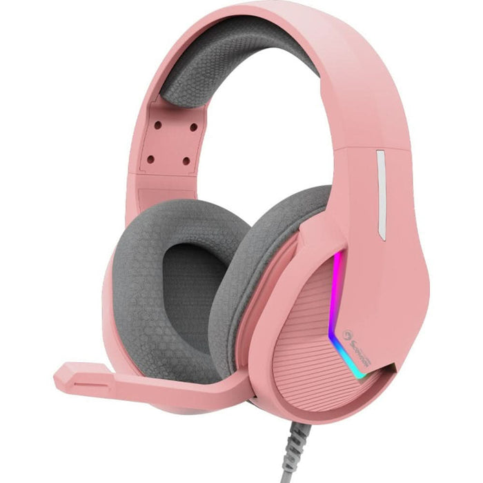 Casti Gaming MARVO H8618, stereo, USB, roz WALTI