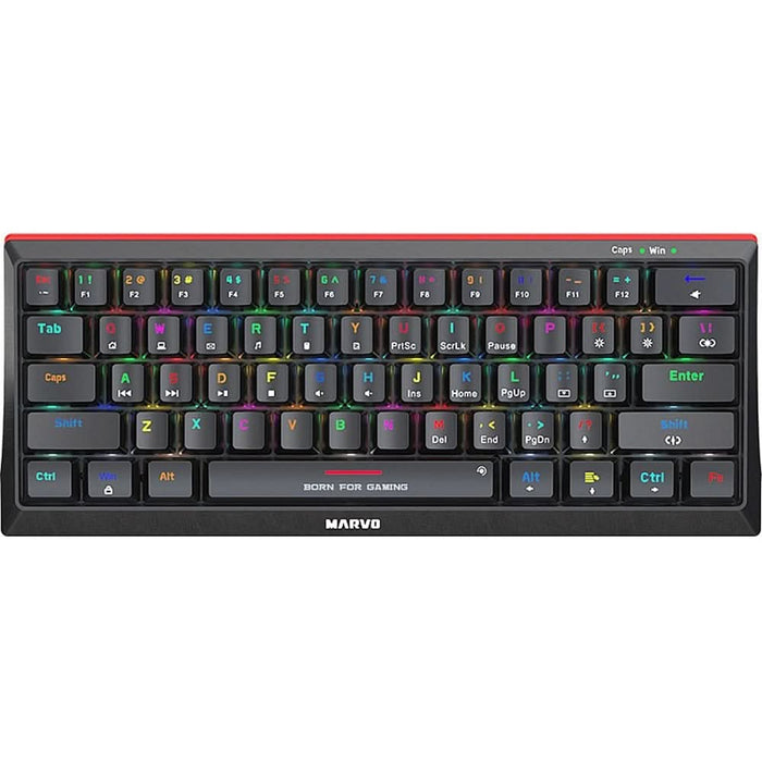 Tastatura Gaming mecanica MARVO KG962G, USB, Layout US, negru - WALTI WALTI