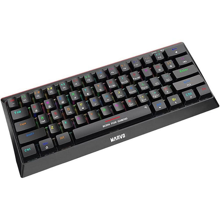 Tastatura Gaming mecanica MARVO KG962G, USB, Layout US, negru - WALTI WALTI
