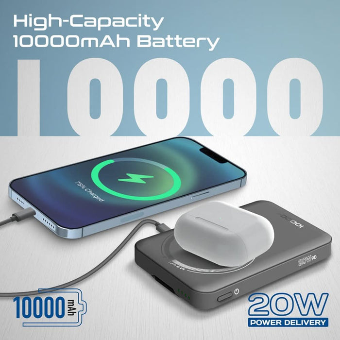 Baterie externa PROMATE Mavrix-3, 10000 mAh, 1x USB-C, negru WALTI