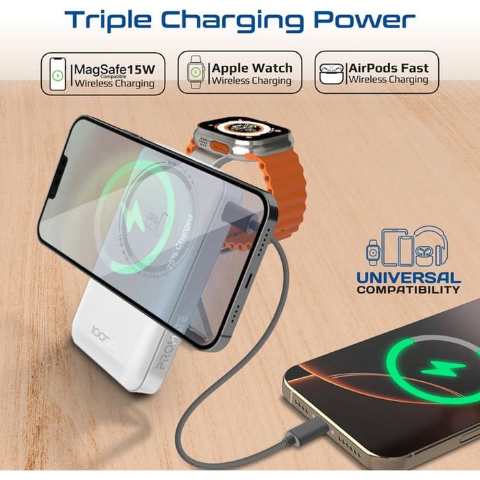 Baterie externa PROMATE Mavrix-3, 10000 mAh, 1x USB-C, alb WALTI