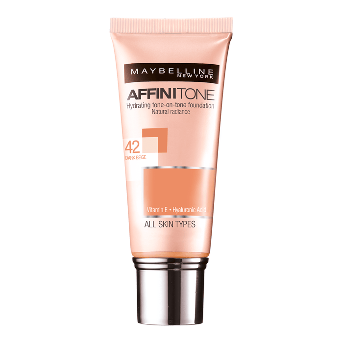 MAYBELLINE NEW YORK Affinitone fond de ten 42 Dark Beige, 30 ml WALTI