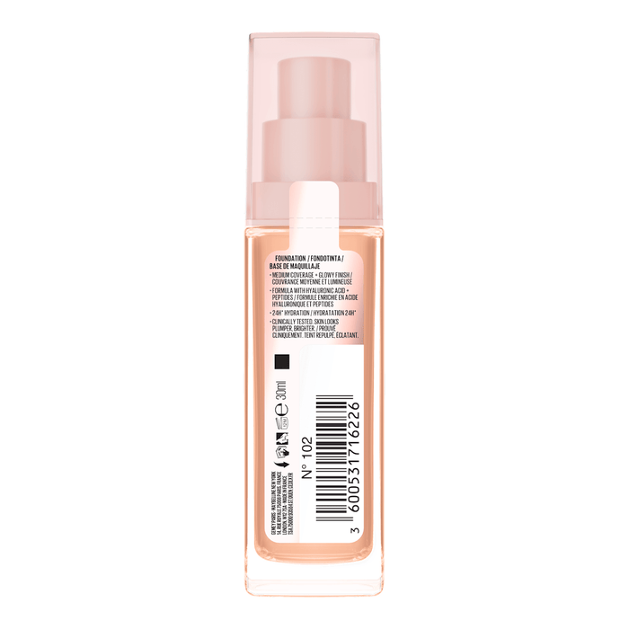 MAYBELLINE NEW YORK Fond de ten Lifter Plump&Glow 102, 30 ml WALTI