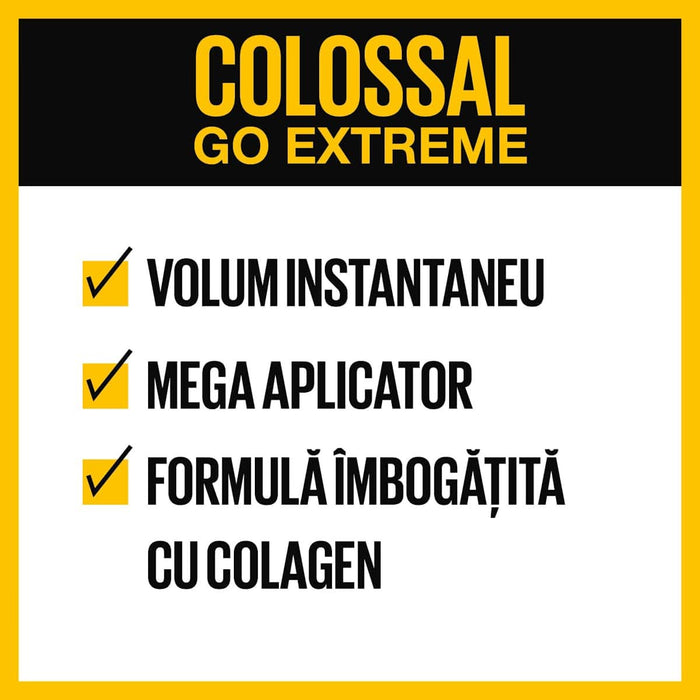 MAYBELLINE NEW YORK The Colossal Go Extreme Mascara Very Black, 9,5 ml WALTI