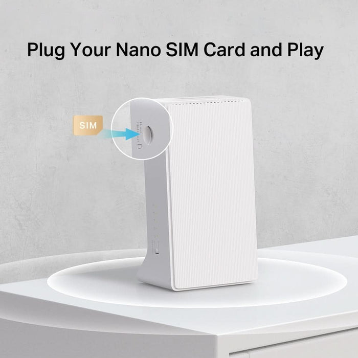 Router Wireless Gigabit MERCUSYS MB230-4G AC1200, Wi-Fi 5, Dual-Band 300 + 867 Mbps, 4G LTE Nano SIM, alb WALTI