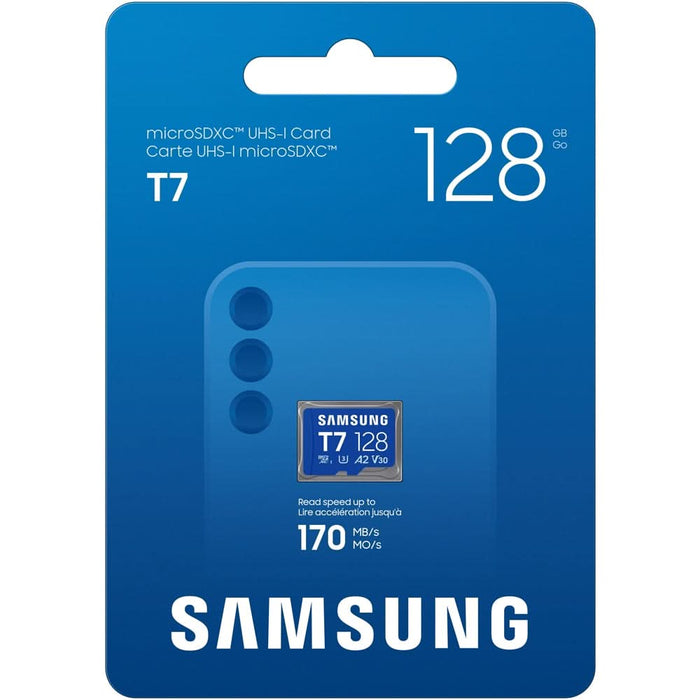 Card de memorie SAMSUNG T7, microSDXC,128GB, 170MB/s, clasa U3, V30, A2 WALTI