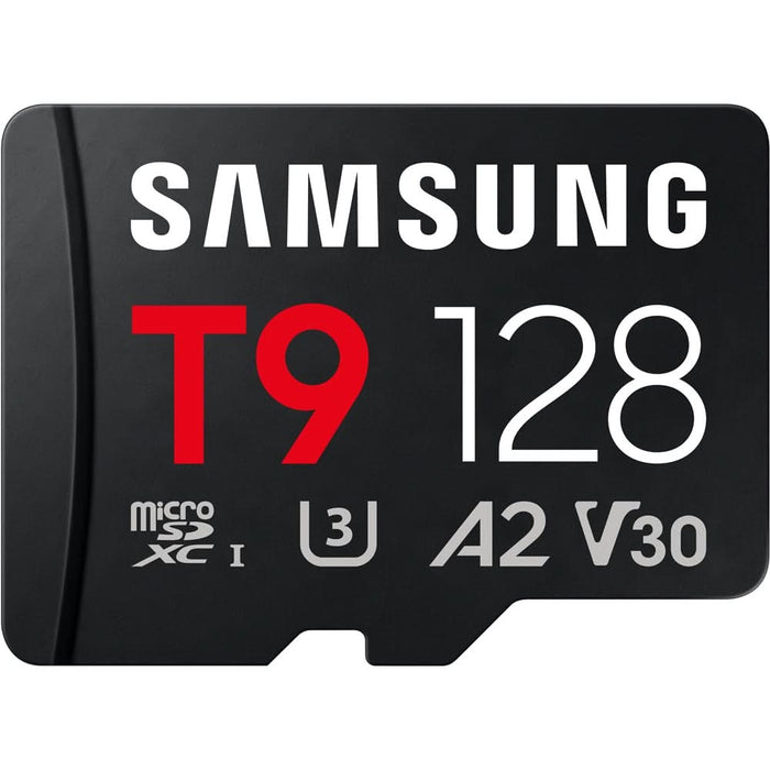 Card de memorie SAMSUNG T9, microSDXC, 128GB, 200MB/s, clasa U3, V30, A2 WALTI