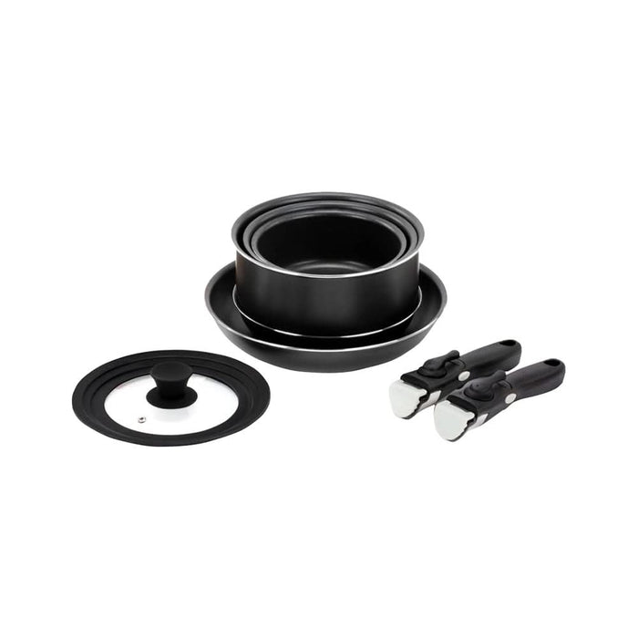 Set vase MYRIA MC4012, 8 piese, 16-20cm, aluminiu, negru WALTI