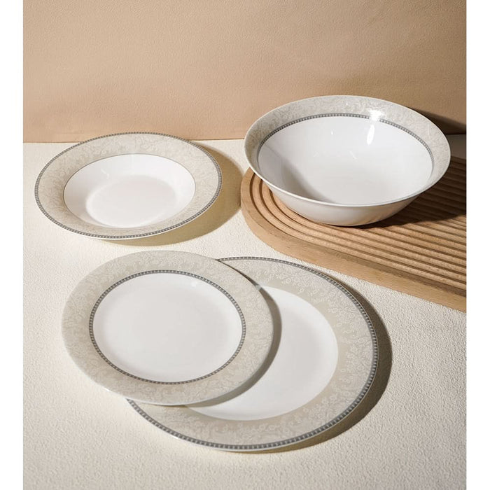Set de masa MYRIA MC4055, 19 piese, opal, alb WALTI