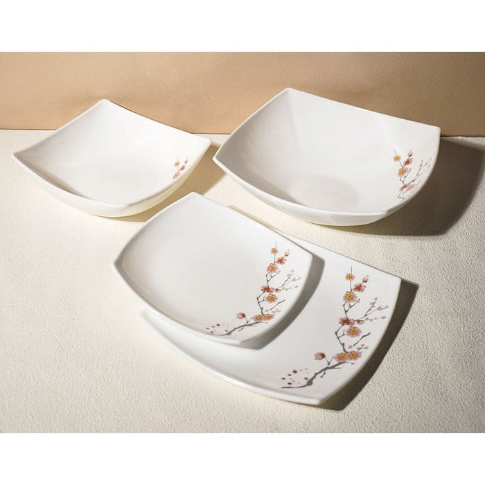 Set de masa MYRIA MC4056, 19 piese, opal, alb WALTI