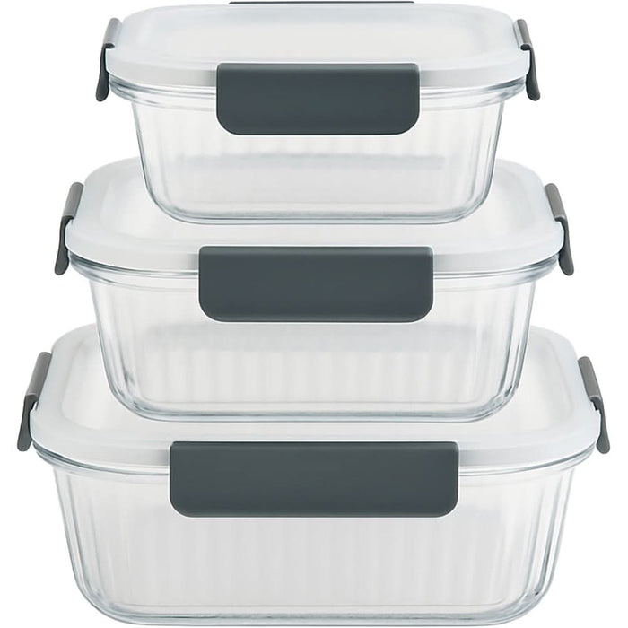 Set caserole MYRIA MC4059, 3 piese, 0.31 - 0.8l, sticla, transparent WALTI