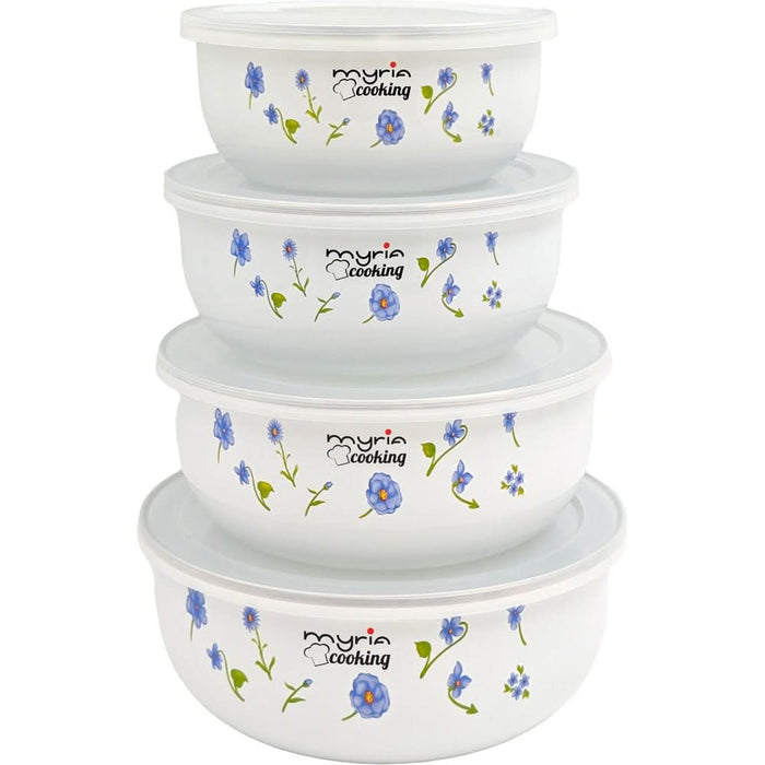 Set caserole MYRIA MC4096, 4 piese, email, alb WALTI