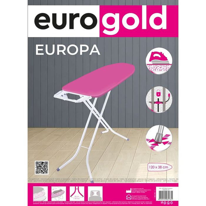 Masa de calcat WORWO EUROGOLD 21338, husa bumbac, diverse culori WALTI