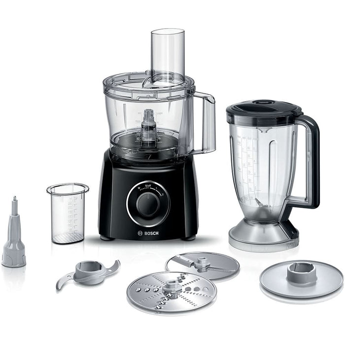 Robot de bucatarie BOSCH MultiTalent 3 MCM3231B, vas 2.3l, blender 1.5l, 800W, 2 trepte viteza, negru - WALTI WALTI