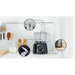 Robot de bucatarie BOSCH MultiTalent 3 MCM3231B, vas 2.3l, blender 1.5l, 800W, 2 trepte viteza, negru - WALTI WALTI