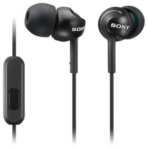 Casti SONY MDR-EX110APB, Cu Fir, In-Ear, Microfon, negru - WALTI WALTI