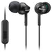 Casti SONY MDR-EX110APB, Cu Fir, In-Ear, Microfon, negru - WALTI WALTI