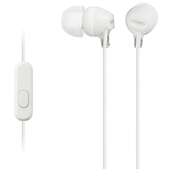 Casti SONY MDR-EX15APW, Cu Fir, In-Ear, Microfon, alb WALTI