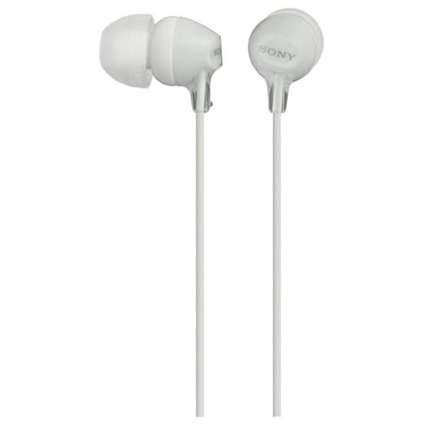 Casti SONY MDR-EX15APW, Cu Fir, In-Ear, Microfon, alb WALTI