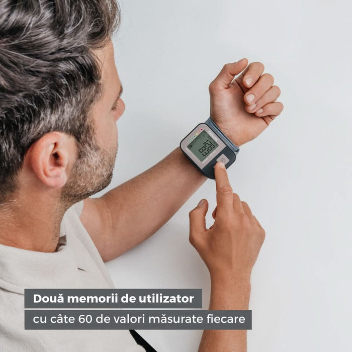 Tensiometru digital de incheietura BEURER BC1R, argintiu inchis - WALTI WALTI
