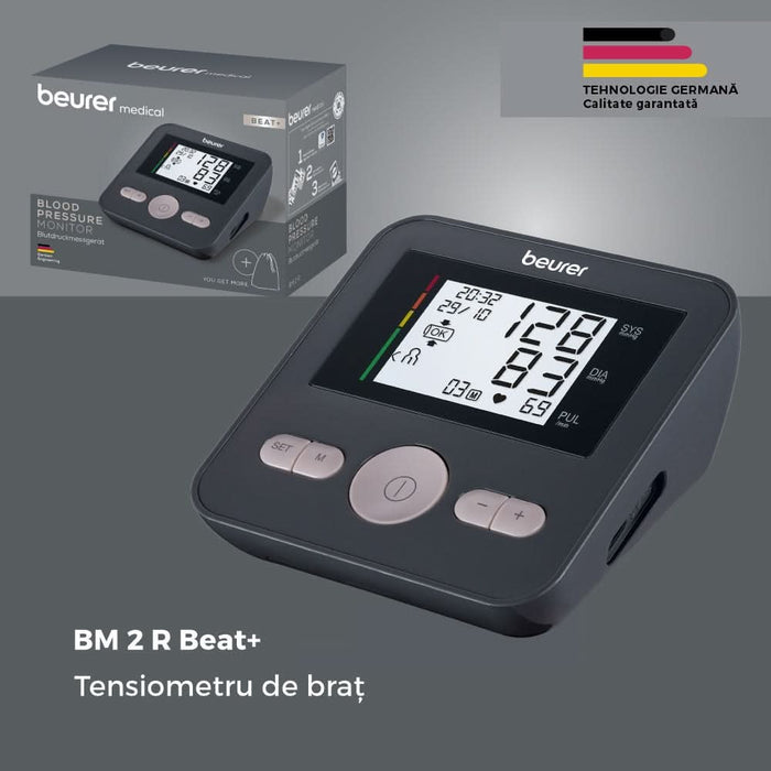 Tensiometru digital de brat BEURER BM2R, argintiu inchis - WALTI WALTI