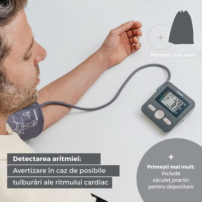 Tensiometru digital de brat BEURER BM2R, argintiu inchis - WALTI WALTI