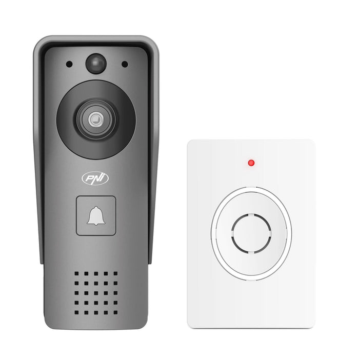Videointerfon color inteligent,  PNI House 910 WiFi HD, P2P, iesire yala WALTI