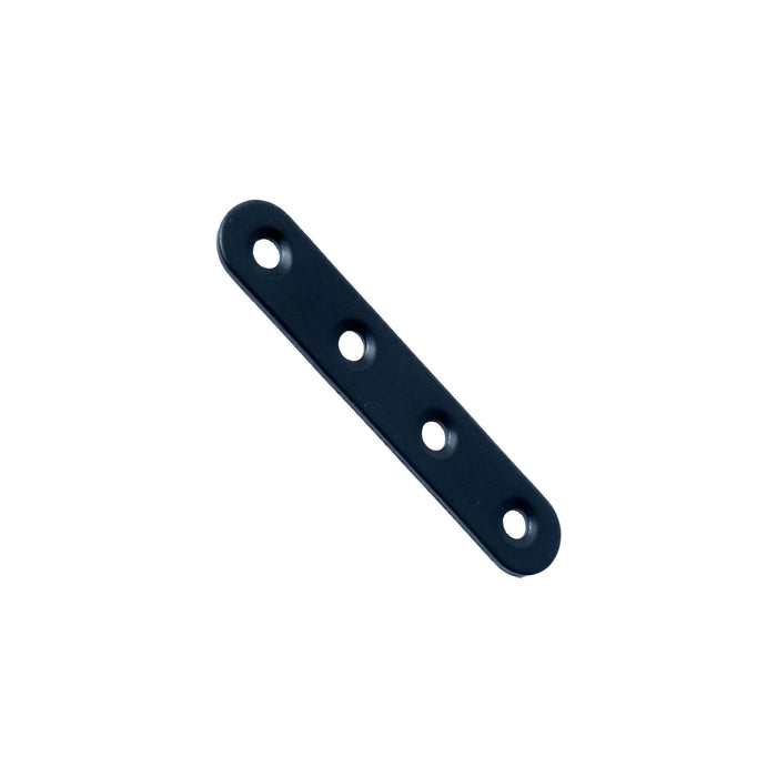 Banda asamblare, plata, otel zincat, 80 x 15 x 2 mm, negru WALTI