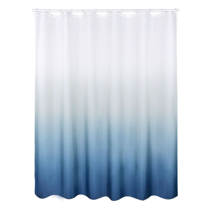 Perdea dus Sensea Tie&Dye, din poliester, 180 x 200 cm, alb/albastru WALTI