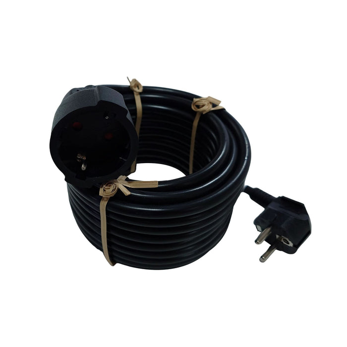 Prelungitor cu fir Lexman, 1 priza, 3 x 1.5 mmp, 10 m, negru WALTI