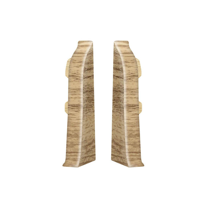 Terminatii pentru plinta PVC, 60 mm, Artens Arden 60.52, stejar, 2 buc/pachet WALTI