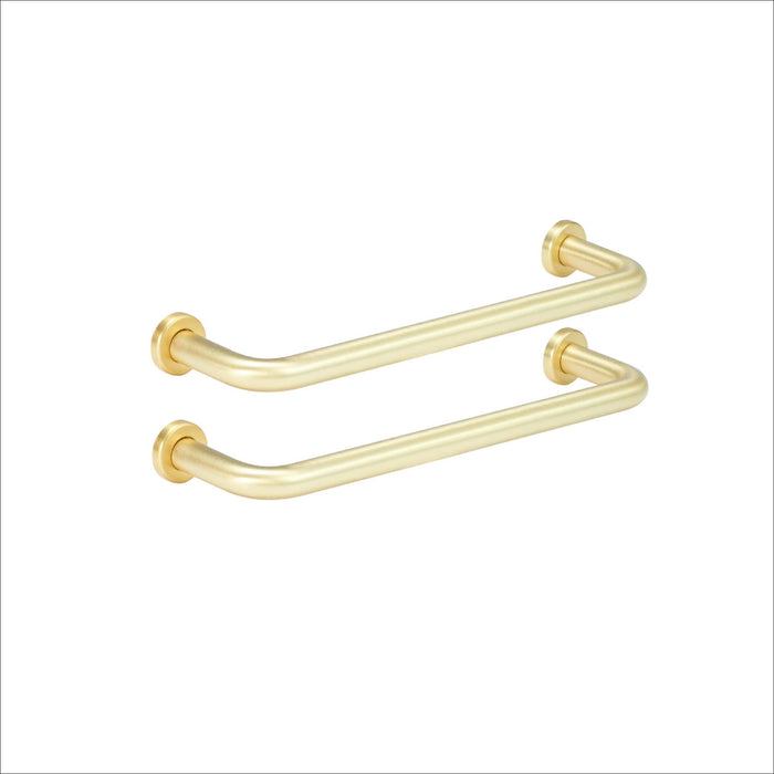 Set 2 manere mobila Sasha, Inspire, 13.6 cm, zamac, auriu, finisaj periat WALTI