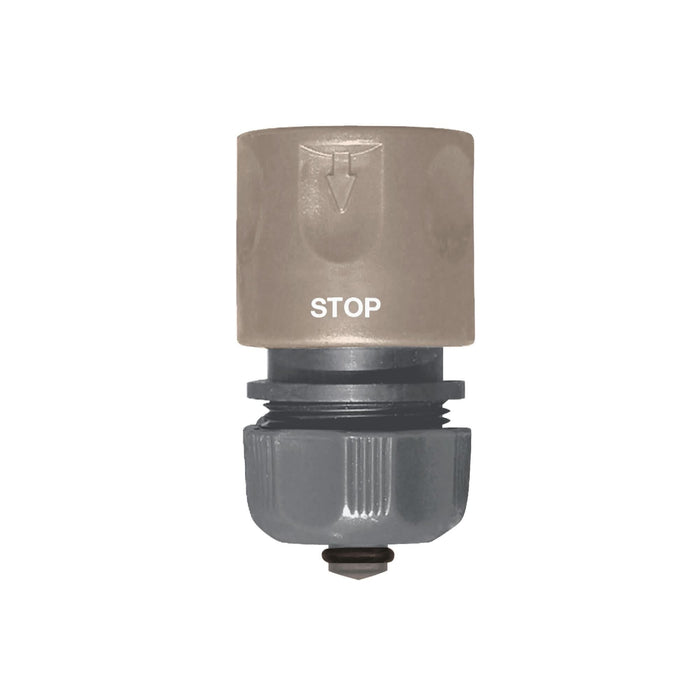 Conector furtun, rapid/infiletare, cu stop, ABS, 12.5 - 15 mm WALTI