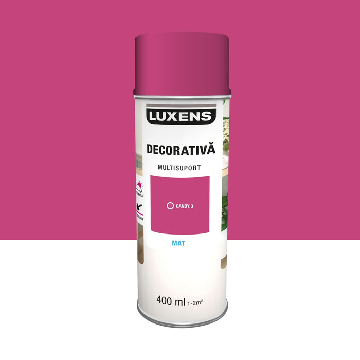 Vopsea spray Luxens, decorativa, candy 3, mat, 400 ml WALTI