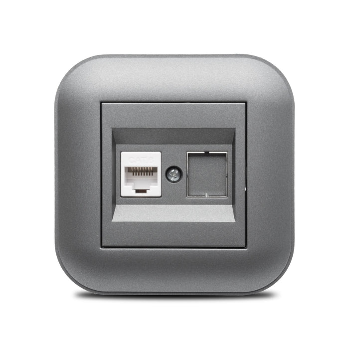 Priza date (RJ45) Ovivo Loft, clasica, IP20, gri WALTI