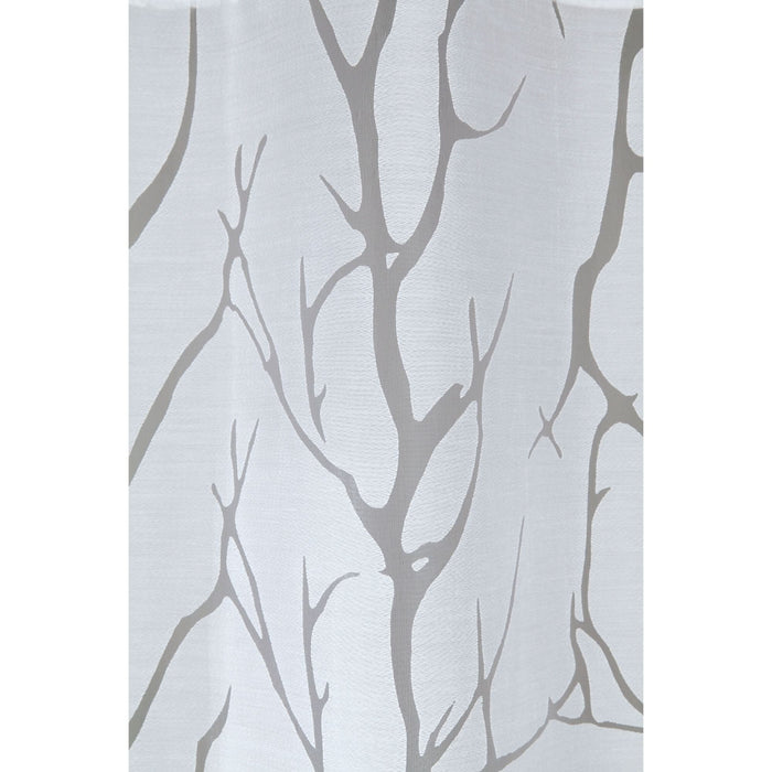 Perdea bucatarie 45 x 135 cm, Matteo cu inele, alb WALTI