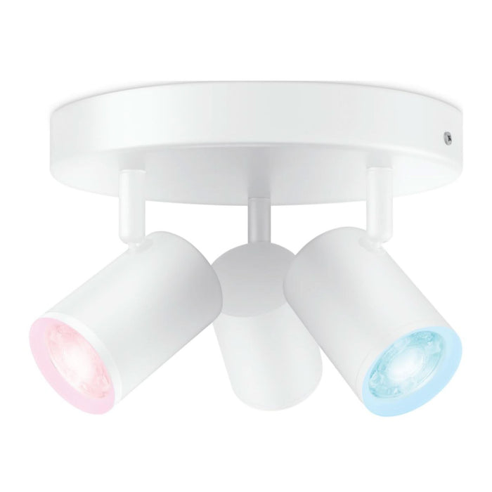 Spot pe bara Wiz, 3 x GU10, 15 W, RGB, Wi-Fi, alb WALTI