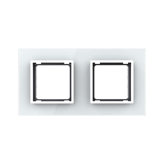 Rama decorativa dubla Livolo, IP20, alba WALTI