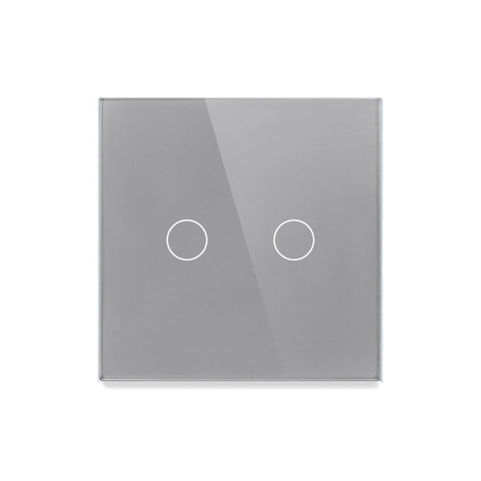 Intrerupator tactil cap cruce dublu Doc, IP20, gri WALTI