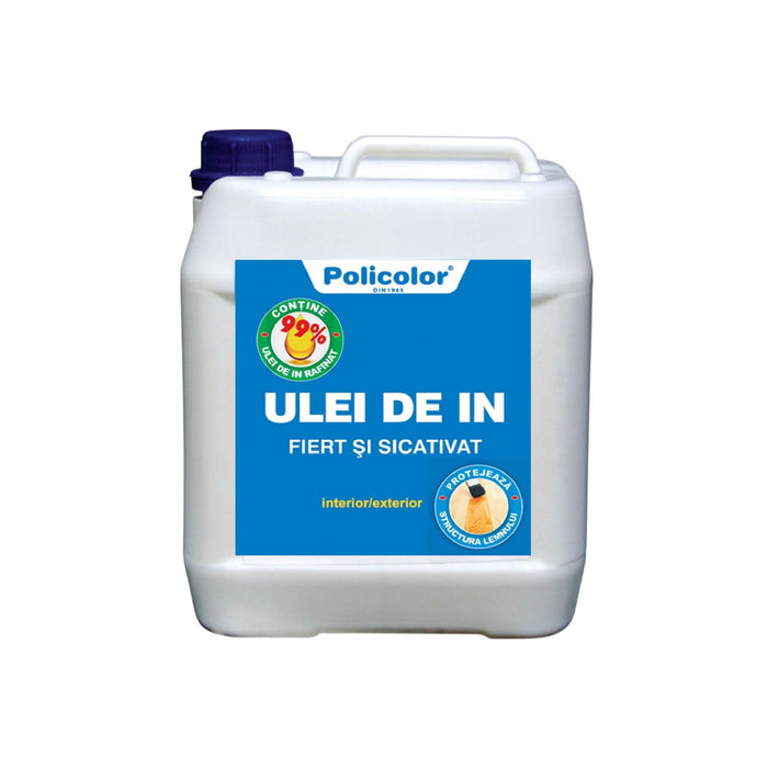 Ulei de in pentru lemn Policolor, sicativat, 5 L WALTI