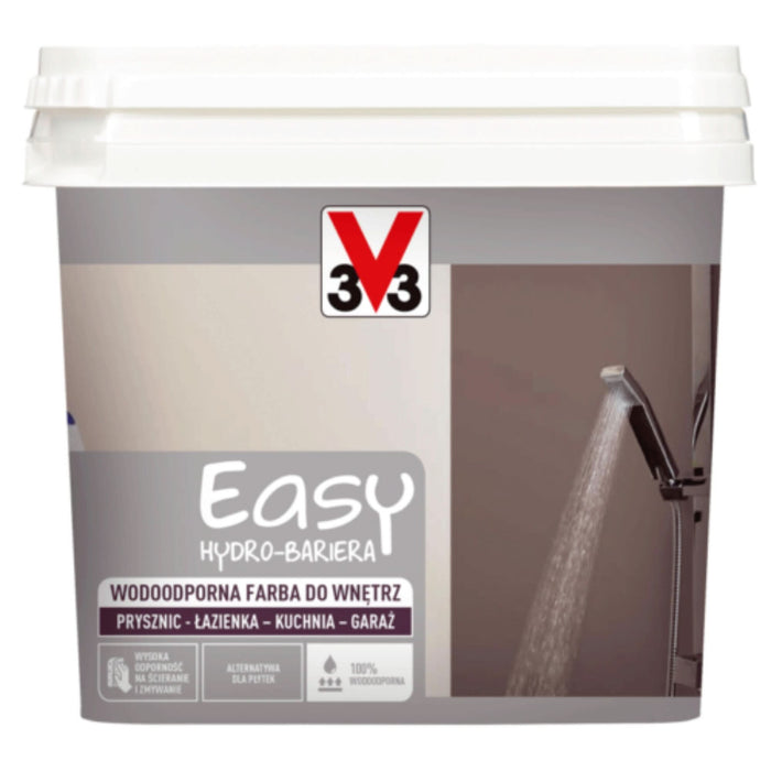 Vopsea hidrofuga pe baza de apa V33, pentru baie, bej, aspect satinat, 0.75 L WALTI