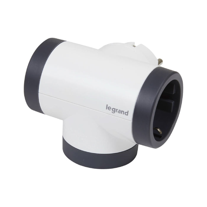 Priza tripla rotativa 2P+T, 16A, USB A+C WALTI