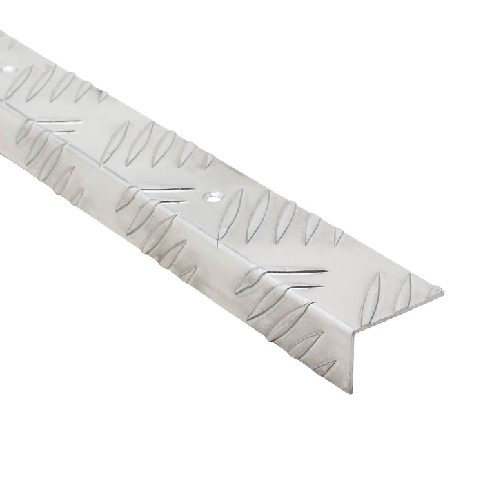 Cornier aluminiu striat, gaurit 25 X 40 X 1.5 mm, L = 2 m WALTI