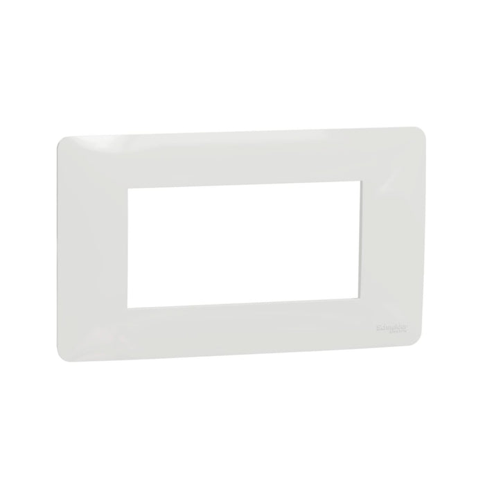 Rama decorativa pentru 4 module Schneider Unica Studio, IP 20, alba WALTI