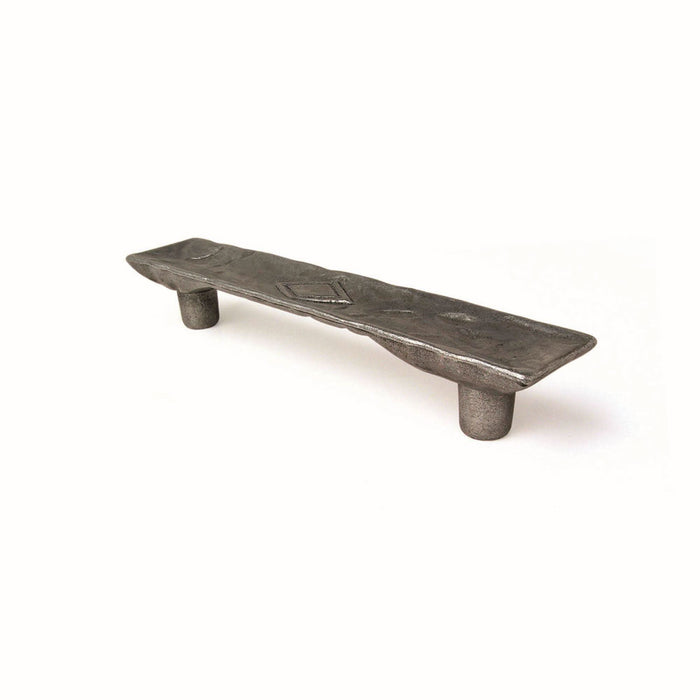 Maner mobila, 96 mm, zamac, gri, finisaj alama antichizata WALTI