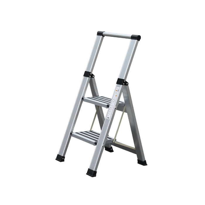 Scara aluminiu Kruger, slim, 1 x 2 trepte, max 150 kg WALTI