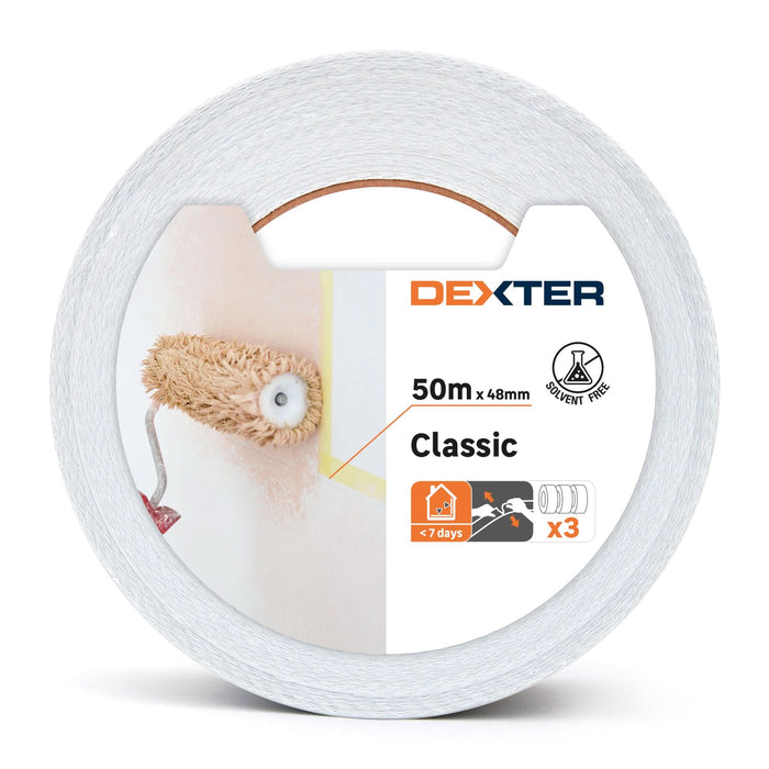 Set 3 benzi de mascare Dexter, 48 mm x 50 m WALTI